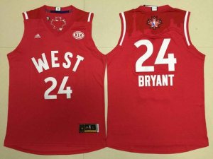 Jerseys Factory Cheap Lakers #24 Kobe Bryant Red 2016 All Star S