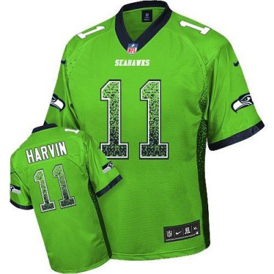 Jerseys Factory Cheap Nike Seahawks #11 Percy Harvin Green Men's