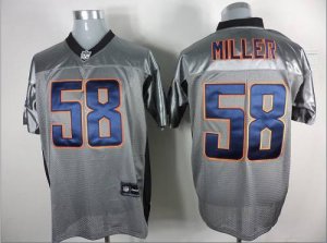 Jerseys Factory Cheap Broncos #58 Von Miller Grey Shadow Stitche