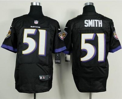 Jerseys Factory Cheap Nike Ravens #51 Daryl Smith Black Alternat