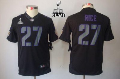 Jerseys Factory Cheap Nike Ravens #27 Ray Rice Black Impact Supe