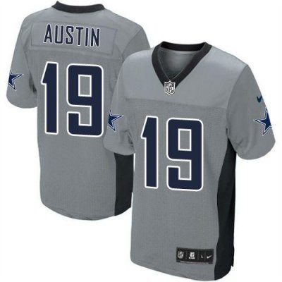 Jerseys Factory Cheap Nike Cowboys #19 Miles Austin Grey Shadow