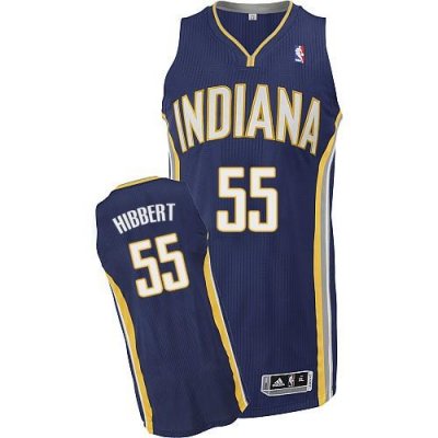 Jerseys Factory Cheap Pacers #55 Roy Hibbert Navy Blue Road Embr