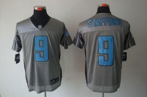 Jerseys Factory Cheap Nike Lions #9 Matthew Stafford Grey Shadow