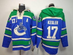 Jerseys Factory Cheap Canucks #17 Ryan Kesler Blue Sawyer Hooded