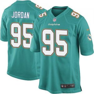 Jerseys Factory Cheap Nike Dolphins #95 Dion Jordan Aqua Green T