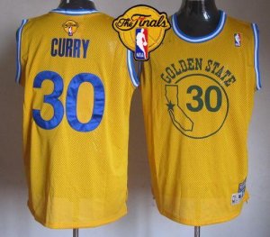Jerseys Factory Cheap Warriors #30 Stephen Curry Gold New Throwb