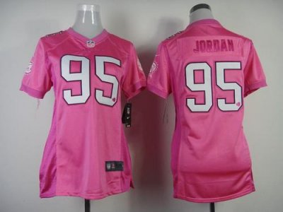 Jerseys Factory Cheap Nike Dolphins #95 Dion Jordan Pink Women's