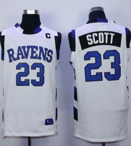 Jerseys Factory Cheap One Tree Hill Ravens #23 Nathan Scott Whit