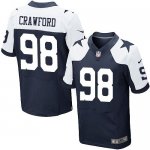 Jerseys Factory Cheap Nike Cowboys #98 Tyrone Crawford Navy Blue
