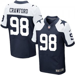 Jerseys Factory Cheap Nike Cowboys #98 Tyrone Crawford Navy Blue