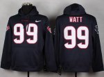 Jerseys Factory Cheap Houston Texans #99 J.J. Watt Blue Pullover