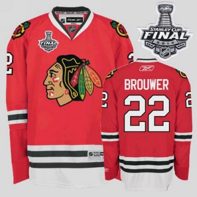 Jerseys Factory Cheap Blackhawks #22 Troy Brouwer Embroidered Re
