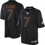 Jerseys Factory Cheap Nike Broncos #7 John Elway Black Men's Emb