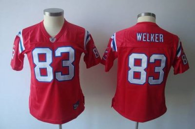 Jerseys Factory Cheap Patriots #83 Wes Welker Red Women's Altern