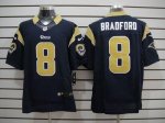 Jerseys Factory Cheap Nike Rams #8 Sam Bradford Navy Blue Team C
