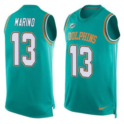 Jerseys Factory Cheap Nike Dolphins #13 Dan Marino Aqua Green Te