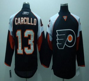 Jerseys Factory Cheap Flyers #13 Daniel Carcillo Black Embroider