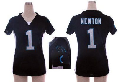 Jerseys Factory Cheap Nike Panthers #1 Cam Newton Black Team Col