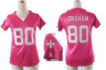 Jerseys Factory Cheap Nike Saints #80 Jimmy Graham Pink Draft Hi