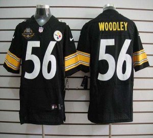 Jerseys Factory Cheap Nike Steelers #56 LaMarr Woodley Black Tea