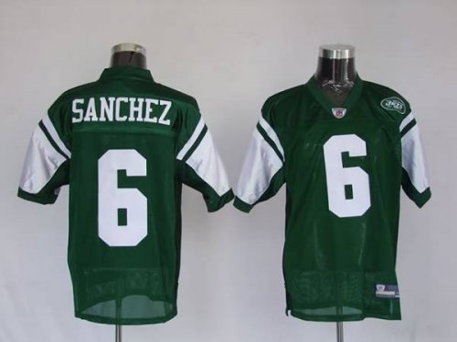 Jerseys Factory Cheap Jets Mark Sanchez #6 Stitched Green NFL Je