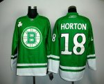 Jerseys Factory Cheap Bruins Chris Horton #18 Green St. Patty's