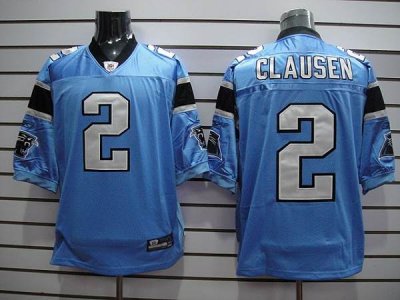 Jerseys Factory Cheap Panthers #2 Jimmy Clausen Blue Stitched NF