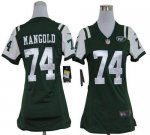 Jerseys Factory Cheap Nike Jets #74 Nick Mangold Green Team Colo