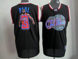 Jerseys Factory Cheap Clippers #3 Chris Paul Black Notorious Sti