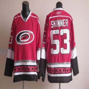 Jerseys Factory Cheap Hurricanes #53 Jeff Skinner Red Embroidere
