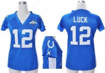 Jerseys Factory Cheap Nike Colts #12 Andrew Luck Royal Blue Team