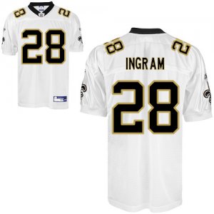 Jerseys Factory Cheap Saints #28 Mark Ingram White Stitched NFL