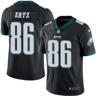 Jerseys Factory Cheap Nike Eagles #86 Zach Ertz Black Men's Stit