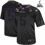 Jerseys Factory Cheap Nike Ravens #5 Joe Flacco New Lights Out B