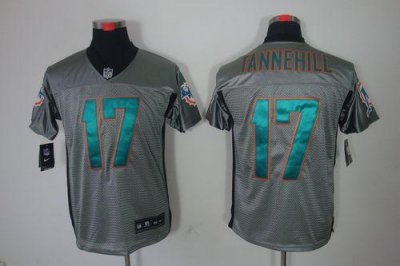 Jerseys Factory Cheap Nike Dolphins #17 Ryan Tannehill Grey Shad