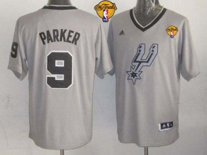 Jerseys Factory Cheap Spurs #9 Tony Parker Grey 2013 Christmas D