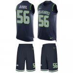 Jerseys Factory Cheap Nike Seahawks #56 Cliff Avril Steel Blue T