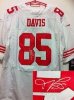 Jerseys Factory Cheap Nike 49ers #85 Vernon Davis White Men's Em