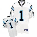Jerseys Factory Cheap Panthers #1 Cam Newton White Stitched NFL