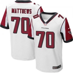 Jerseys Factory Cheap Nike Falcons #70 Jake Matthews White Men's
