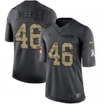 Jerseys Factory Cheap Nike Texans #46 Jon Weeks Black Men's Stit