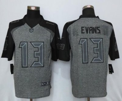 Jerseys Factory Cheap Nike Buccaneers #13 Mike Evans Gray Men's
