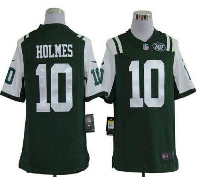 Jerseys Factory Cheap Nike Jets #10 Santonio Holmes Green Team C
