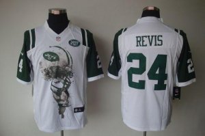 Jerseys Factory Cheap Nike Jets #24 Darrelle Revis White Men's E