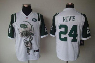 Jerseys Factory Cheap Nike Jets #24 Darrelle Revis White Men's E