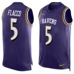 Jerseys Factory Cheap Nike Ravens #5 Joe Flacco Purple Team Colo