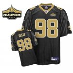 Jerseys Factory Cheap Saints #98 Sedrick Ellis Black Super Bowl