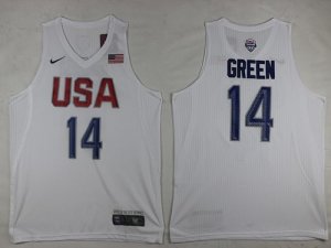 Jerseys Factory Cheap Nike Team USA #14 Draymond Green White 201