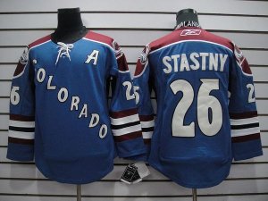 Jerseys Factory Cheap Avalanche #26 Paul Stastny Embroidered Blu